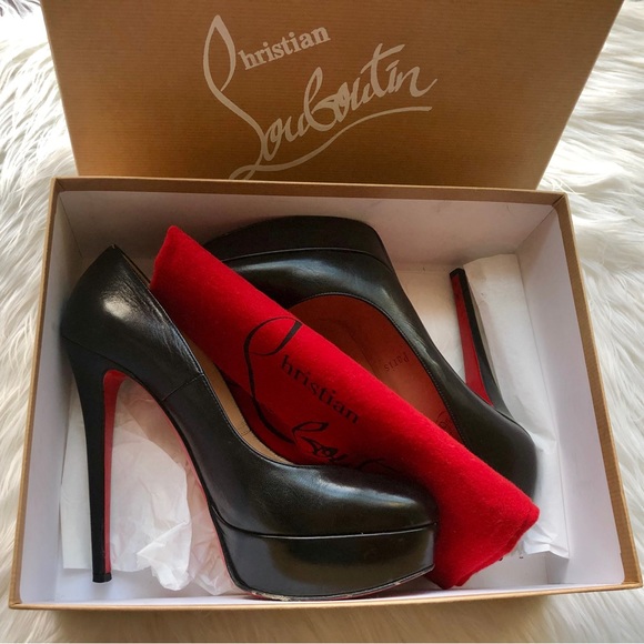 Christian Louboutin Shoes - Christian Louboutin Bianca 140 Black Leather Pump | EU 38, US 7.5